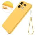 For Xiaomi Redmi Note 13 5G Global Solid Color Liquid Silicone Dropproof Full Coverage Phone Case(Ye