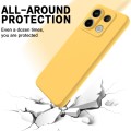 For Xiaomi Poco X6 5G Solid Color Liquid Silicone Dropproof Full Coverage Phone Case(Yellow)