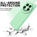 For Xiaomi 14 Ultra Solid Color Liquid Silicone Dropproof Full Coverage Phone Case(Green)