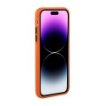 For iPhone 15 Pro Card Slot Design Shockproof TPU Phone Case(Orange)