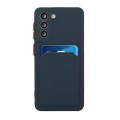 For Samsung Galaxy S23 5G Card Slot Design Shockproof TPU Phone Case(Dark Blue)