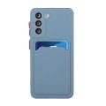 For Samsung Galaxy S23 5G Card Slot Design Shockproof TPU Phone Case(Grey)