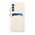 For Samsung Galaxy S23 5G Card Slot Design Shockproof TPU Phone Case(White)
