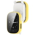 For Xplora X6 Children PC + Tempered Film Integrated Watch Protective Case(Yellow)