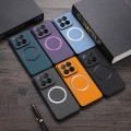 For Xiaomi 14 Pro CD Magnetic Cloth Texture PU Phone Case(Orange)
