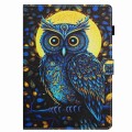 For Huawei MatePad T 10s / T 10 Painted Pattern Stitching Leather Tablet Case(Moonlight Eagle)