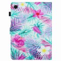 For Lenovo Tab M10 Plus 10.6 3rd Gen Painted Pattern Stitching Smart Leather Tablet Case(Bougainvill