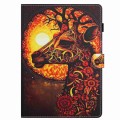 For Lenovo Tab P11 Painted Pattern Stitching Smart Leather Tablet Case(Flower Deer)