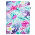 For Lenovo Tab M10 HD 2nd Gen Painted Pattern Stitching Smart Leather Tablet Case(Bougainvillea)