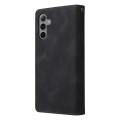 For Samsung Galaxy S24+ 5G Multifunctional Frosted Zipper Wallet Leather Phone Case(Black)