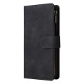 For Samsung Galaxy S24 5G Multifunctional Frosted Zipper Wallet Leather Phone Case(Black)