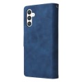 For Samsung Galaxy S24 5G Multifunctional Frosted Zipper Wallet Leather Phone Case(Blue)