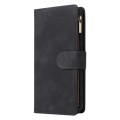 For Samsung Galaxy A05 Multifunctional Frosted Zipper Wallet Leather Phone Case(Black)