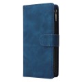 For Samsung Galaxy A05 Multifunctional Frosted Zipper Wallet Leather Phone Case(Blue)