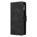 For Samsung Galaxy A82 5G Multifunctional Frosted Zipper Wallet Leather Phone Case(Black)