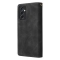 For Samsung Galaxy A82 5G Multifunctional Frosted Zipper Wallet Leather Phone Case(Black)