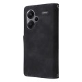 For Xiaomi Redmi Note 13 Pro+ Multifunctional Frosted Zipper Wallet Leather Phone Case(Black)