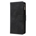 For Xiaomi Redmi Note 13 Pro 5G Multifunctional Frosted Zipper Wallet Leather Phone Case(Black)