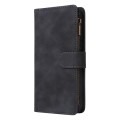 For Xiaomi Redmi 13C 4G Global Multifunctional Frosted Zipper Wallet Leather Phone Case(Black)