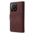 For Xiaomi 13T / 13T Pro Multifunctional Frosted Zipper Wallet Leather Phone Case(Coffee)