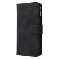 For Xiaomi Redmi Note 13 Pro 4G Multifunctional Frosted Zipper Wallet Leather Phone Case(Black)