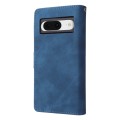 For Google Pixel 8 Multifunctional Multi-Card Wallet Phone Leather Case(Blue)