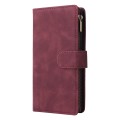 For Google Pixel 8 Multifunctional Multi-Card Wallet Phone Leather Case(Wine Red)