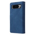 For Google Pixel 8 Pro Multifunctional Multi-Card Wallet Phone Leather Case(Blue)