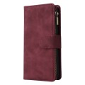 For Google Pixel 8 Pro Multifunctional Multi-Card Wallet Phone Leather Case(Wine Red)