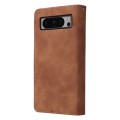 For Google Pixel 8 Pro Multifunctional Multi-Card Wallet Phone Leather Case(Brown)