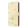 For Samsung Galaxy A15 5G Bronzing Painting RFID Leather Case(Yellow Daisy)