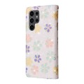For Samsung Galaxy S24 Ultra 5G Bronzing Painting RFID Leather Case(Bloosoming Flower)