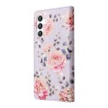 For Samsung Galaxy S24 5G Bronzing Painting RFID Leather Case(Pastoral Rose)