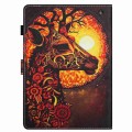 For Amazon Kindle Fire HD 8 2020 Painted Pattern Stitching Smart Leather Tablet Case(Flower Deer)