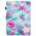 For Amazon Kindle Fire HD 8 2020 Painted Pattern Stitching Smart Leather Tablet Case(Bougainvillea)