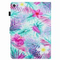 For Amazon Kindle Fire HD 10 2015 Painted Pattern Stitching Smart Leather Tablet Case(Bougainvillea)