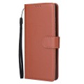 For Samsung Galaxy S24 Ultra 5G 3-Card Slots Multifunctional Leather Phone Case(Brown)