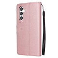For Samsung Galaxy S24+ 5G 3-Card Slots Multifunctional Leather Phone Case(Rose Gold)