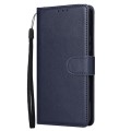 For Samsung Galaxy S24+ 5G 3-Card Slots Multifunctional Leather Phone Case(Blue)