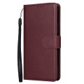 For Samsung Galaxy S24+ 5G 3-Card Slots Multifunctional Leather Phone Case(Wine Red)