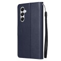 For Samsung Galaxy A05s 3-Card Slots Multifunctional Leather Phone Case(Blue)