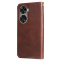 For Huawei nova 11 SE Fashion Calf Texture Zipper Leather Phone Case(Brown)