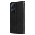 For Honor Play 50 Plus Fashion Calf Texture Zipper Leather Phone Case(Black)