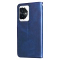 For Honor 100 Fashion Calf Texture Zipper Leather Phone Case(Blue)