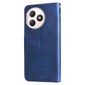 For Honor X50i+ Fashion Calf Texture Zipper Leather Phone Case(Blue)