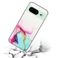 For Google Pixel 8 Hollow Marble Pattern TPU Phone Case(Green)