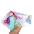For Google Pixel 8 Laser Marble Pattern Clear TPU Phone Protective Case(Green)