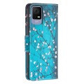 For TCL 405 Colored Drawing Pattern Leather Phone Case(Plum Blossom)