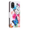For TCL 40 NxtPaper Colored Drawing Pattern Leather Phone Case(Butterflies)