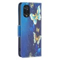 For TCL 40 NxtPaper Colored Drawing Pattern Leather Phone Case(Gold Butterfly)